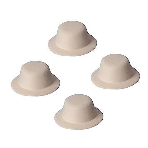 ERINGOGO 4 Stück Top -Hutschmuck Zubehör für die Herstellung von Kopfbedeckungen Stoff Hochzeitshüte für Frauen Weiße Mini-Zylinder kleine formelle Hüte dekorative Zylinderhüte Netz Beige ERINGOGO 4 Stück Top -Hutschmuck Zubehör für die Herstellung von Kopfbedeckungen Stoff Hochzeitshüte für Frauen Weiße Mini-Zylinder kleine formelle Hüte dekorative Zylinderhüte Netz Beige von ERINGOGO