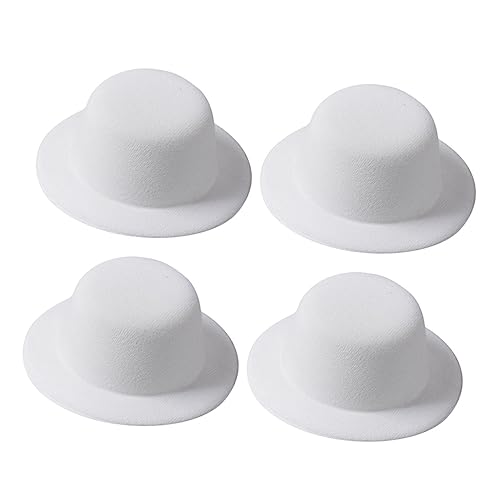 ERINGOGO 4 Stück Top -hutschmuck Handwerk Mini Kahle Kappen Zubehör Für Die Hutherstellung Hochzeit Kleiner Hut Basteln Formelle Hüte Winzig Partyhut Hüte Für Frauen Haarhut Weiß Gebürstet ERINGOGO 4 Stück Top -hutschmuck Handwerk Mini Kahle Kappen Zubehör Für Die Hutherstellung Hochzeit Kleiner Hut Basteln Formelle Hüte Winzig Partyhut Hüte Für Frauen Haarhut Weiß Gebürstet von ERINGOGO