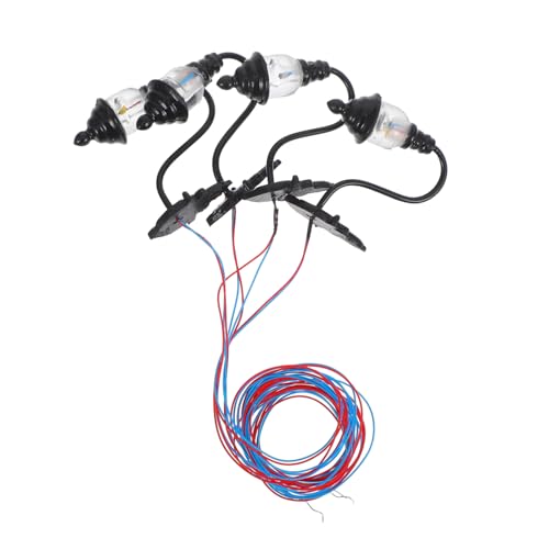ERINGOGO 4 Stück Wandlampe Mini Leuchtende Wandleuchte Mikro-landschaftslampendekor Miniaturdekoration Sandtisch Baumaterialien Miniaturfiguren Zum Basteln Miniatur-szenenlampe Abs Black von ERINGOGO