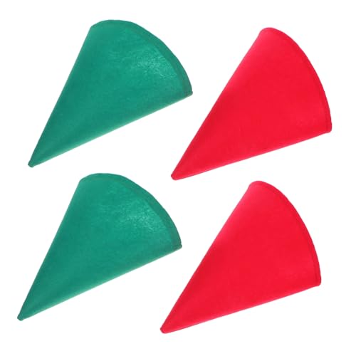ERINGOGO 4 Stück Zwergenmützen aus Filz Weihnachts-elfen Zipfelmützen in Rot und Grün Kegelförmige Unisex Zwergenhüte für Fasching Weihnachtsfeiern und Gnome Cosplay ERINGOGO 4 Stück Zwergenmützen aus Filz Weihnachts-elfen Zipfelmützen in Rot und Grün Kegelförmige Unisex Zwergenhüte für Fasching Weihnachtsfeiern und Gnome Cosplay von ERINGOGO