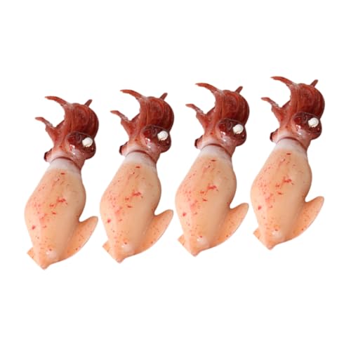 ERINGOGO 4 Stück realistische Tintenfischfigur Simulation von Meerestierfiguren kleine Tintenfischstatue künstlicher Calamari Künstliches Tintenfischornament PVC ERINGOGO 4 Stück realistische Tintenfischfigur Simulation von Meerestierfiguren kleine Tintenfischstatue künstlicher Calamari Künstliches Tintenfischornament PVC von ERINGOGO