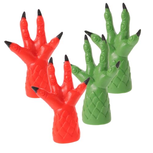 ERINGOGO 4 Stücke Party-Requisiten faschingskostüme fasnachtskostüme fingermonster smallhands Monsterfinger Partystreich kleine Hand Streichparty, kleine Hand Partyspielzeug Mini-Hand PVC von ERINGOGO