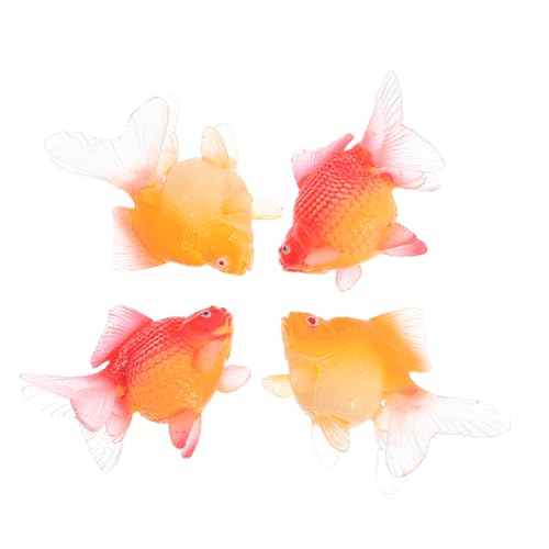ERINGOGO 4 Stücke Schwimmende Künstliche Goldfische Realistische Miniatur-koi-Figuren aus Langlebigem Kunststoff Dekorative Aquarium Schreibtisch-Accessoires Platzsparend Wartungsfrei ERINGOGO 4 Stücke Schwimmende Künstliche Goldfische Realistische Miniatur-koi-Figuren aus Langlebigem Kunststoff Dekorative Aquarium Schreibtisch-Accessoires Platzsparend Wartungsfrei von ERINGOGO