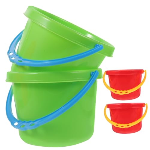 ERINGOGO 4 Teiliges Mini Sandspielzeug Bunte Kunststoff Eimer für Kleine Strandkübel Leicht und Sicher für Sand und Wasserspaß Am Strand und Kindergarten Zufällige ERINGOGO 4 Teiliges Mini Sandspielzeug Bunte Kunststoff Eimer für Kleine Strandkübel Leicht und Sicher für Sand und Wasserspaß Am Strand und Kindergarten Zufällige von ERINGOGO