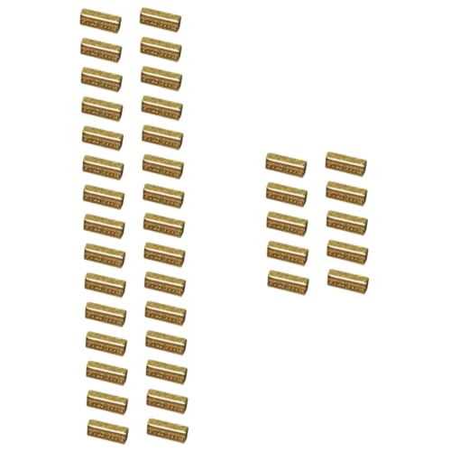 ERINGOGO 40 STK Mini-Goldstein Mini-bausteine Magnetspielzeug Faux-Bars Goldendoodle-Ornament Puppenhaus Mini-goldziegel Minibarren Mini-Modell Fälschung Requisiten von ERINGOGO