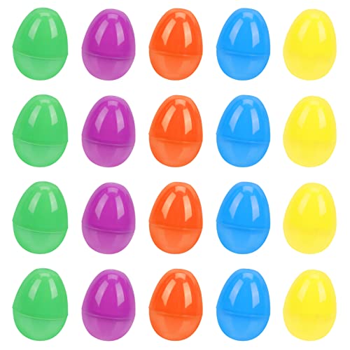 ERINGOGO 40 Stück Cartoon Ostereier Spiel Besteck Geschirr Künstlich Befüllbar Große Eier Füller Bio Eier Konfetti Eier Ostern Leere Eier Ostereier Eier Geschenkboxen Aus von ERINGOGO