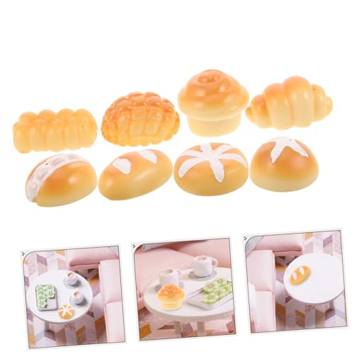 ERINGOGO 40 Stück Miniatur Brot Figuren Realistische Künstliche Brotmodelle für DIY Basteln Miniatur Bäckerei Zubehör Puppenhaus Micro Landschaft Dekoration von ERINGOGO