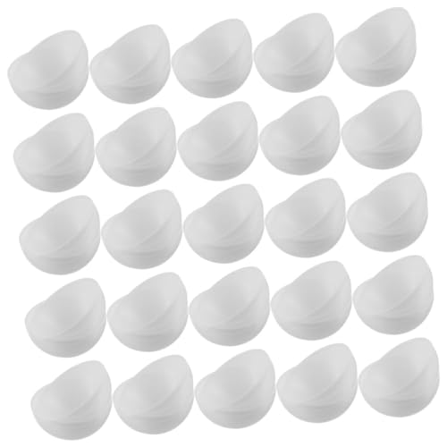 ERINGOGO 40 Stück Öffnbare Loskugeln aus Leichte Wiederverwendbare Kugeln für Tombola Partyspiele Feste und Gewinnspiele Weiße Hohlkugeln zum Befüllen von ERINGOGO