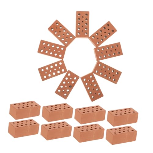 ERINGOGO 40-teiliges Mini-baustein-Set Für Burgen Keramik Ton Miniatur-ziegelsteine für Jungen Und Mädchen ERINGOGO 40-teiliges Mini-baustein-Set Für Burgen Keramik Ton Miniatur-ziegelsteine für Jungen Und Mädchen von ERINGOGO