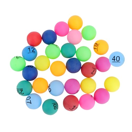 ERINGOGO 40 Stück Teiliges Bunte Lotteriekugeln mit Zahlen Nahtlose Leichte Raffle Draw Bälle aus Langlebigem Material für Party Verlosung und Spiele ERINGOGO 40 Stück Teiliges Bunte Lotteriekugeln mit Zahlen Nahtlose Leichte Raffle Draw Bälle aus Langlebigem Material für Party Verlosung und Spiele von ERINGOGO