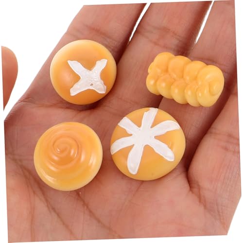 ERINGOGO 40 Stück Teiliges Miniatur Brot aus Langlebigem Resin Realistische Künstliche Brotdarstellung für DIY Basteln und Mikro Landschaft Farbtreue Mini Food Toys für Puppenhaus von ERINGOGO