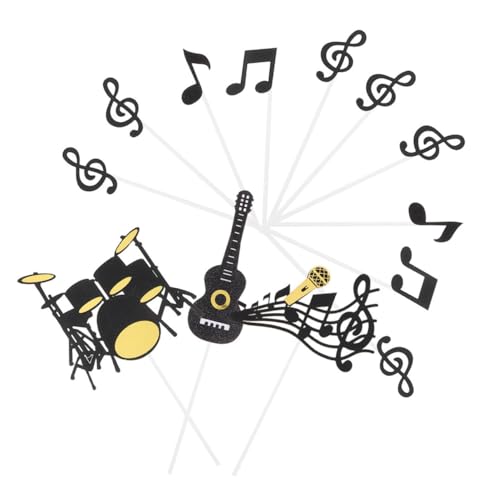 ERINGOGO Rock Gitarre Musik Note Kuchen Topper Einsätze 40 Stücke Party Dekorationen Für Geburtstag Hochzeit ERINGOGO Rock Gitarre Musik Note Kuchen Topper Einsätze 40 Stücke Party Dekorationen Für Geburtstag Hochzeit von ERINGOGO