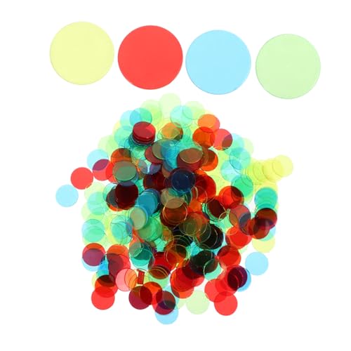 ERINGOGO 400 Stück Bingo Chips Marker Kunststoff Zählchips in Farben für Bingo Spielkarten Unterricht und Karnevalsspiel Zubehör ERINGOGO 400 Stück Bingo Chips Marker Kunststoff Zählchips in Farben für Bingo Spielkarten Unterricht und Karnevalsspiel Zubehör von ERINGOGO