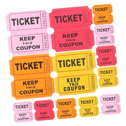 ERINGOGO 400 Stücke Spiel Tickets Rolle Karneval Eintritt Ticket Unterhaltung Tombola Große Größe für Veranstaltungen ERINGOGO 400 Stücke Spiel Tickets Rolle Karneval Eintritt Ticket Unterhaltung Tombola Große Größe für Veranstaltungen von ERINGOGO