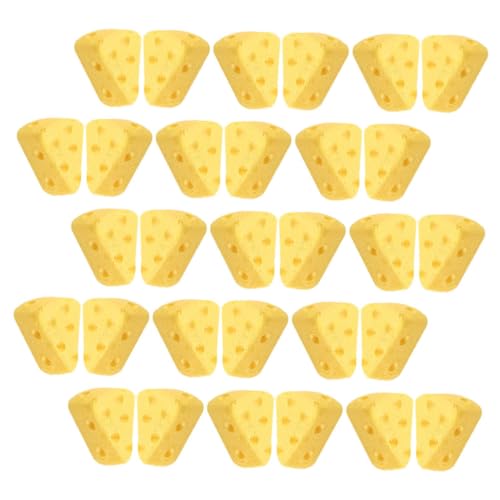 ERINGOGO 40St Hilfskäse spielzeugküche Käsekuchen Dekoration Puppenhausdekoration Lebensmitteldekor Dessertdekoration Miniatur Käse künstliche Kuchen zur Auslage Plastik Yellow ERINGOGO 40St Hilfskäse spielzeugküche Käsekuchen Dekoration Puppenhausdekoration Lebensmitteldekor Dessertdekoration Miniatur Käse künstliche Kuchen zur Auslage Plastik Yellow von ERINGOGO