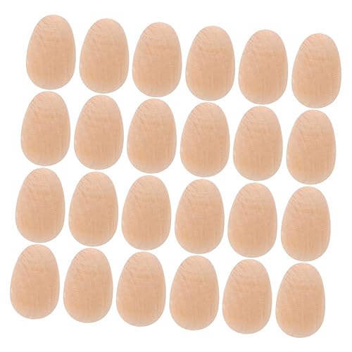 ERINGOGO 40 Stücke Holz Ostern Eier Handwerk Dekorationen Unfinished Eier Für Jungen Und Mädchen Ostern ERINGOGO 40 Stücke Holz Ostern Eier Handwerk Dekorationen Unfinished Eier Für Jungen Und Mädchen Ostern von ERINGOGO