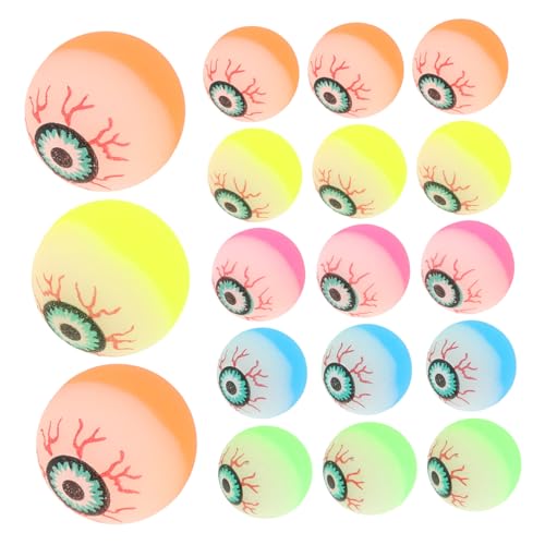ERINGOGO 40Stücke Hüpfball Augen Design Halloween Sprungball für Halloween Partys Dekorationen und Preise Leicht und Handlich für Kinderhände von ERINGOGO