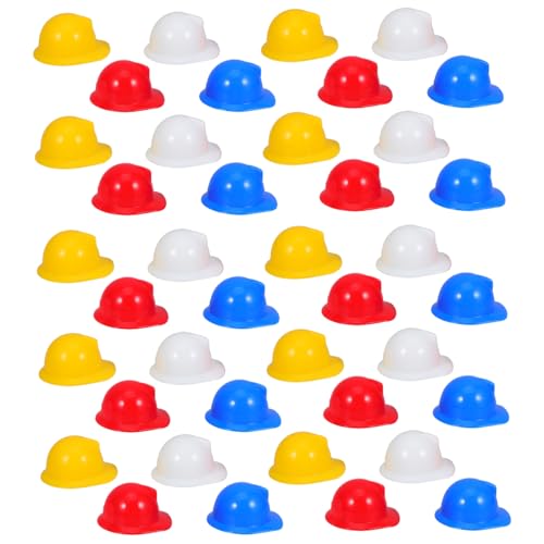 ERINGOGO 40Stücke Schutzhelm Puppenhelm Vogelhelm Weinflaschenkappe Dekoration für Partys Kuchen und Haustier Accessoires von ERINGOGO