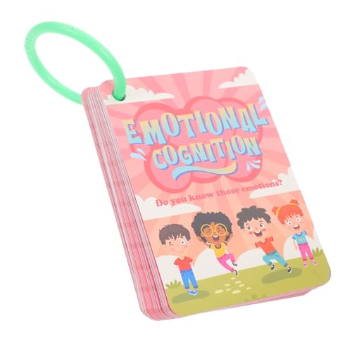 ERINGOGO 45 Stück Emotionale Bewusstseinskarte Bewältigungskarten Karteikarten zum Lernen Karte für Emotionskarten spüren Feeling-Lernkarten Lernkarten für Vorschulkinder Papier Bunt von ERINGOGO