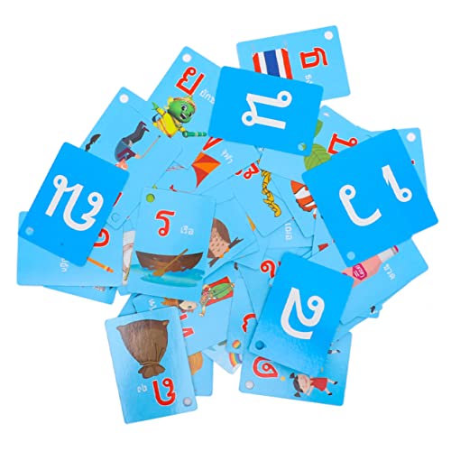ERINGOGO 45 Stück Thai Vokabelkarten Lernkarten für Pädagogische Flashcards zur Sprachförderung Lernmaterialien für Zuhause Klassenzimmer Farbenfrohes Design Merkfähigkeit ERINGOGO 45 Stück Thai Vokabelkarten Lernkarten für Pädagogische Flashcards zur Sprachförderung Lernmaterialien für Zuhause Klassenzimmer Farbenfrohes Design Merkfähigkeit von ERINGOGO
