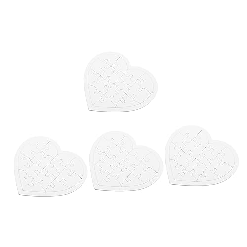 ERINGOGO 4Sätze Herzform Malpuzzle für Leere DIY Puzzles zum Ausmalen Kreatives Basteln für Kleine Künstler Malmaterialien für Graffiti und Zeichnungen für ERINGOGO 4Sätze Herzform Malpuzzle für Leere DIY Puzzles zum Ausmalen Kreatives Basteln für Kleine Künstler Malmaterialien für Graffiti und Zeichnungen für von ERINGOGO