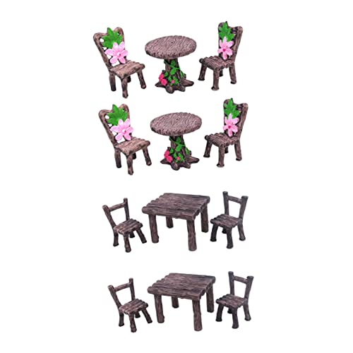 ERINGOGO 4sätze Teiliges Miniatur Gartenmöbel Aus Harz Simulierte Stühle Und Tische Für Landschaftsdekoration Geeignet Für Sukkulenten Und Moos-Arrangements ERINGOGO 4sätze Teiliges Miniatur Gartenmöbel Aus Harz Simulierte Stühle Und Tische Für Landschaftsdekoration Geeignet Für Sukkulenten Und Moos-Arrangements von ERINGOGO