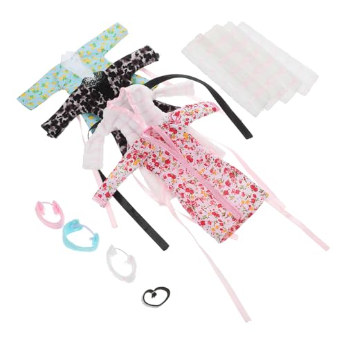 ERINGOGO 4Sätze Puppen Pyjama Bademantel Set für Puppen Teiliges Outfit mit Badetuch und Stirnband für Puppen Ankleidespiele für Puppenzubehör und Mini Toilettenartikelset ERINGOGO 4Sätze Puppen Pyjama Bademantel Set für Puppen Teiliges Outfit mit Badetuch und Stirnband für Puppen Ankleidespiele für Puppenzubehör und Mini Toilettenartikelset von ERINGOGO