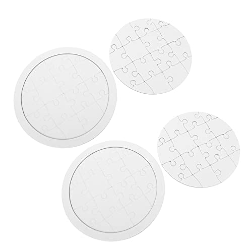 ERINGOGO 4Sätze Runde Malvorlagen Puzzles Für Teiliges DIY Zeichenset Puzzle Zum Anmalen Kreatives Doodle Board Für Frühkindliche Entwicklung Für Bastelprojekte von ERINGOGO