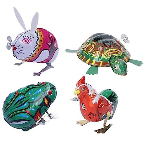 ERINGOGO 4Stücke Aufziehspielzeug Für Springendes Metallspielzeug Mit Bunten Designs Lernspielzeug Zum Aufziehen Nostalgisches Für Jungen ERINGOGO 4Stücke Aufziehspielzeug Für Springendes Metallspielzeug Mit Bunten Designs Lernspielzeug Zum Aufziehen Nostalgisches Für Jungen von ERINGOGO