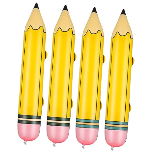 ERINGOGO 4Stücke Bleistift Aufblasbare Jumbo Bleistifte aus Kreative Dekoration für Schulpartys und Geburtstagsfeiern Langlebig und Leicht Transportierbar ERINGOGO 4Stücke Bleistift Aufblasbare Jumbo Bleistifte aus Kreative Dekoration für Schulpartys und Geburtstagsfeiern Langlebig und Leicht Transportierbar von ERINGOGO