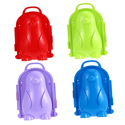 ERINGOGO 4Stücke Kreative Schneeballmacher für Leichte Schneeballformen mit Cartoon Design Winterspiele und Schneeballschlachten Spaßige Outdoor Aktivitäten für Ganze von ERINGOGO