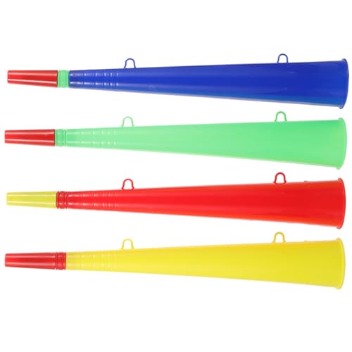 ERINGOGO 4stücke Plastik Trompeten Für Sportveranstaltungen Lautstarker Cheerleading Horn Für Fans Für Fußball Und Konzerte Tragbar Und Stabil Perfektes Partyzubehör Zur von ERINGOGO