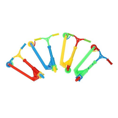 ERINGOGO 4Stücke Mini Finger Skateboards Fingertip Bewegungsspielzeug Für Erwachsene Bunte Plastikroller Partygeschenke Für Entspannte von ERINGOGO