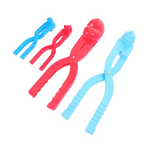 ERINGOGO 4stücke Kunststoff Clips Kreative Schneeballformer Für Winterspaß Im Freien Inklusive Pinguin Und Schneebären-Design Für Farblich Zufällig Ausgewählt von ERINGOGO