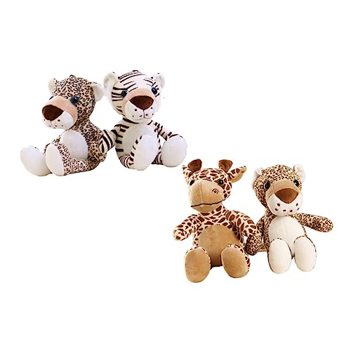 ERINGOGO 4Stücke Plüschtiere Süße Sitzende Tierfiguren Aus Dem Mit Aufhängeschnur Und Saugnapf Kinderspielzeug Für Frühlingsfest von ERINGOGO