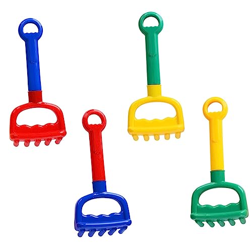 ERINGOGO 4stücke Teiliges Junge Mädchen Sandspielzeug Bunte Shovels Und Rakes Für Strand Spielzeug Für Sommer Fördert Kreativität Und Handfertigkeit Der Kleinen von ERINGOGO
