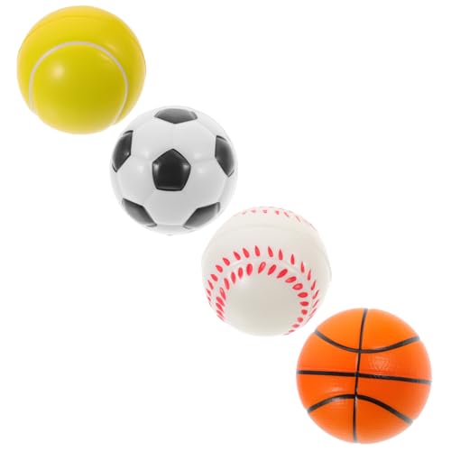 ERINGOGO 4Stücke Teiliges Badewannenspielzeugset Für Kleinkinder Weiche Sportbälle Für Jahren Fördert Hand Koordination Motorische Fähigkeiten Zu Reinigen von ERINGOGO