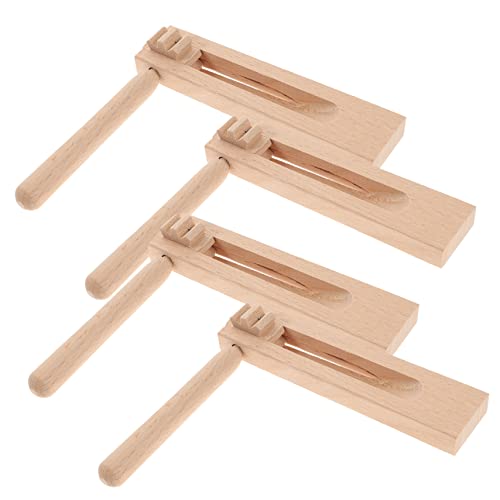 ERINGOGO 4Stücke Teiliges Holz Ratschen für Sicheres Langlebiges Musikinstrument mit Interessanter Form für Frühe Bildung und Spielspaß für Jungen ERINGOGO 4Stücke Teiliges Holz Ratschen für Sicheres Langlebiges Musikinstrument mit Interessanter Form für Frühe Bildung und Spielspaß für Jungen von ERINGOGO