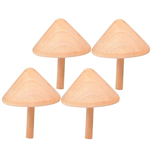ERINGOGO 4Stücke Teiliges Holzspielzeug Traditionelle DIY Gyroskope für Fördert Kreativität und Geschicklichkeit für Feste und Partys Sicheres und Langlebiges Material von ERINGOGO