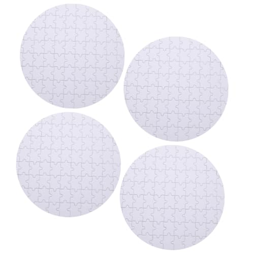 ERINGOGO 4Stücke Teiliges Leeres Sublimations Puzzle DIY Puzzle für Kreative Wärmeübertragung für Personalisierte und Bastelprojekte von ERINGOGO