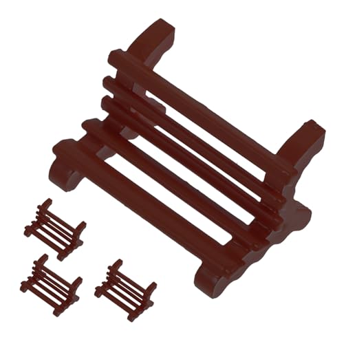 ERINGOGO 4pcs Mini Bank Bench Kleines Bahnmodell Mini -Bank Mini Sandtischstuhl Dekore von ERINGOGO