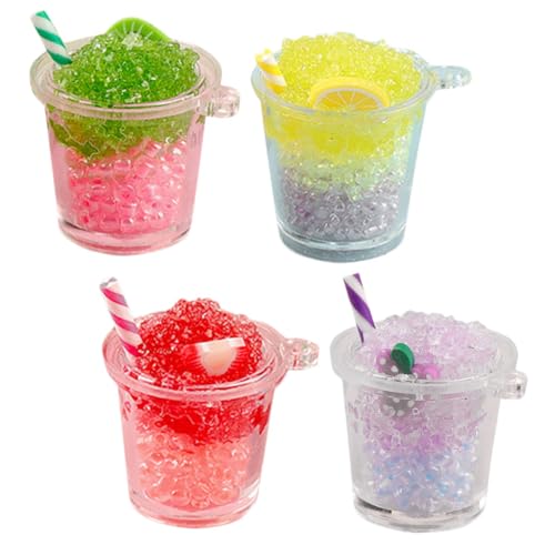 ERINGOGO 4pcs Miniatur Getränke Tassen Leucht Getränke Tasse Mini Puppe Zubehör (mischfarbe) von ERINGOGO