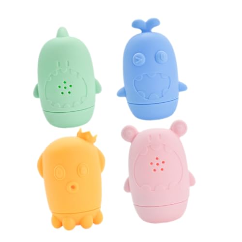 ERINGOGO 4pcs Silikon Baby Bad Spielzeug Säuglinge Badewanne Spielzeug Kleinkinder Wasser Cartoon Spielzeug Baby Bad Spielzeug ERINGOGO 4pcs Silikon Baby Bad Spielzeug Säuglinge Badewanne Spielzeug Kleinkinder Wasser Cartoon Spielzeug Baby Bad Spielzeug von ERINGOGO