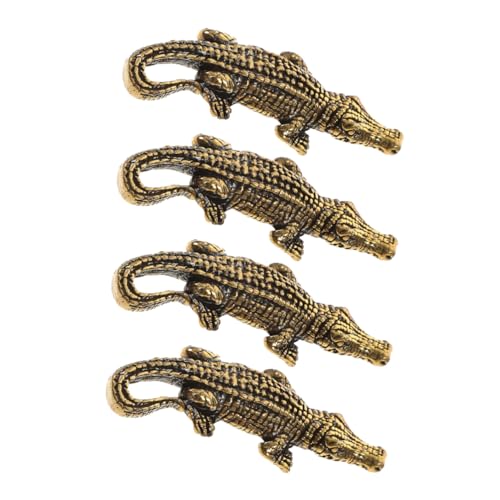 ERINGOGO 4stücke Krokodil-Ornamente Aus Messing Handgefertigte Tierfiguren Für Schreibtischdekoration Kleine Alligator-skulptur Als Retro-heimdekor Miniatur-krokodil-Statue Für Büro Und ERINGOGO 4stücke Krokodil-Ornamente Aus Messing Handgefertigte Tierfiguren Für Schreibtischdekoration Kleine Alligator-skulptur Als Retro-heimdekor Miniatur-krokodil-Statue Für Büro Und von ERINGOGO