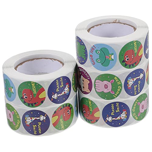 ERINGOGO 5 Rollen Tierische Aufkleber Party-DIY-Aufkleber Aufkleber Für Etikettenaufkleber Selber Machen Dekorative Abziehbilder Dekorative Aufkleber Tagebuch DIY Aufkleber von ERINGOGO