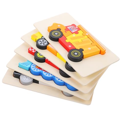 ERINGOGO 5 Sätze Holzpuzzle für Lernspielzeug für Kleinkinder Jahre Teiliges mit Baufahrzeug Bus Zug und Polizeiauto Sicheres und Unterhaltsames Montessori ERINGOGO 5 Sätze Holzpuzzle für Lernspielzeug für Kleinkinder Jahre Teiliges mit Baufahrzeug Bus Zug und Polizeiauto Sicheres und Unterhaltsames Montessori von ERINGOGO