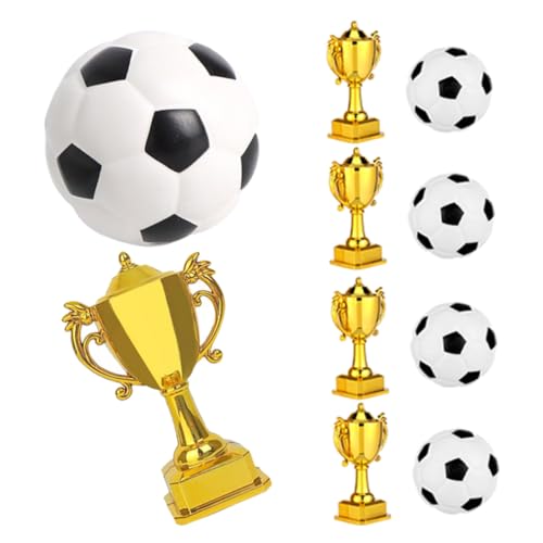 ERINGOGO 5 Sätze Mini Fußball Pokale aus Stabilem Kunststoff Goldene Kleine Trophäen für Deko Sportliche Party Highlights für Kindergeburtstag und Fußballfans ERINGOGO 5 Sätze Mini Fußball Pokale aus Stabilem Kunststoff Goldene Kleine Trophäen für Deko Sportliche Party Highlights für Kindergeburtstag und Fußballfans von ERINGOGO