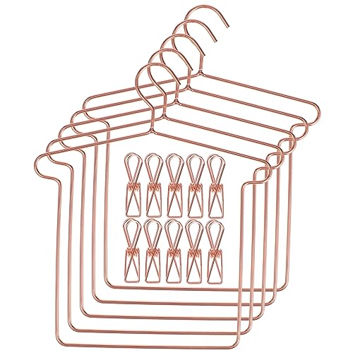 ERINGOGO 5 Sätze Puppenaufhänger Kleidung Klein Winzig Mini Rock Zinn Kind Clip Gestell Kleiderbügel Kleiderständer 18 Puppenzubehör Puppe Steht Für 18-Zoll-Puppen Rose Gold Eisen ERINGOGO 5 Sätze Puppenaufhänger Kleidung Klein Winzig Mini Rock Zinn Kind Clip Gestell Kleiderbügel Kleiderständer 18 Puppenzubehör Puppe Steht Für 18-Zoll-Puppen Rose Gold Eisen von ERINGOGO