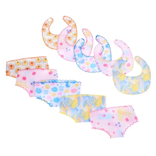 ERINGOGO 5 Sätze Puppenwindel-Lätzchen Puppenkleidung Puppen Höschen Windeln unser Puppenzubehör für Höschen Puppenhöschen-Accessoire Stoff ERINGOGO 5 Sätze Puppenwindel-Lätzchen Puppenkleidung Puppen Höschen Windeln unser Puppenzubehör für Höschen Puppenhöschen-Accessoire Stoff von ERINGOGO
