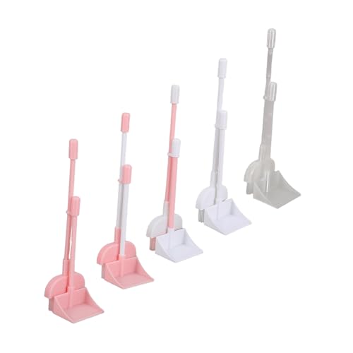 ERINGOGO 5 Sätze Teiliges Miniatur Besen und Kehrschaufel Set für Puppenhaus Realistische Reinigungswerkzeuge Detailgetreu Geeignet für Puppen Zubehör für Puppenhausmöbel und Spielszene von ERINGOGO